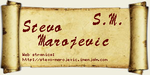 Stevo Marojević vizit kartica